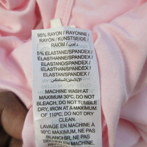 Edikted Long Sleeve Cropped Top Women S Pink Rayon Fitted Y2K Preppy Chic 190 - Picture 7 of 10